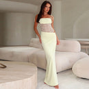 Y2K Lace Suspender Dress Fashion Sexy Lace Long Dresses Party Evening Club Beach Clothing For Women