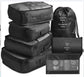 8-piece Set Luggage Divider Bag Travel Storage Clothes Underwear Shoes Organizer Packing Cube Bag