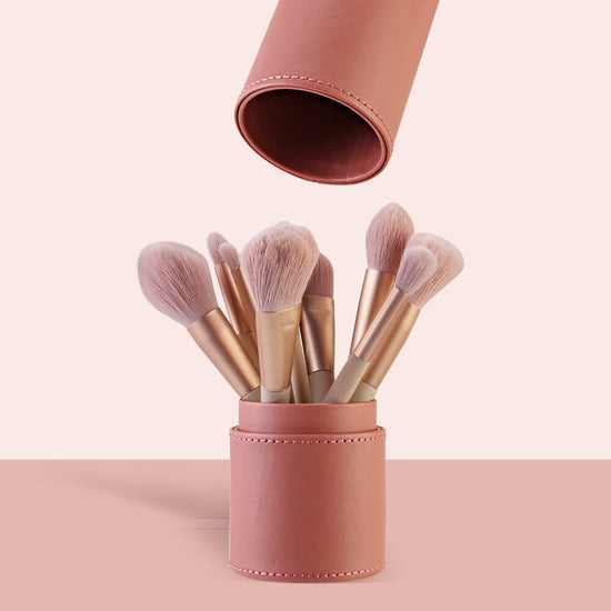 111PU Round Cosmetic Brush Container Cosmetic Tool Cosmetic Brush