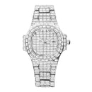 Men’s Luxury Full Rhinestone Quartz Watch – Waterproof Calendar Fashion Wrist Watch