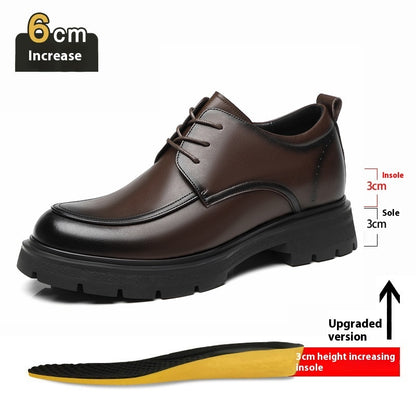 Height Increasing Insole Business Formal Wear Leather Shoes