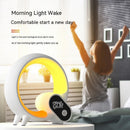 Smart Sunrise Alarm Clock with Bluetooth Speaker, White Noise & RGB Ambient Lighs