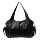 Retro Large Capacity Women’s Shoulder & Crossbody Bag with Zipper