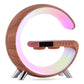 G-Shaped LED Smart Lamp with Clock – Bluetooth Speaker & Wireless Charger RGB Light