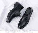 Inner Height Increasing Leather Men's 10cm Business Formal Wear Cowhide Black Casual Shoes