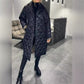 Winter Rhombus Stitching Coat Warm Solid Color Pocket Lapel Long Jacket Women&