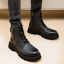 Martin Boots Men's Leather High-top Leather Shoes