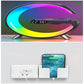 G-Shaped LED Smart Lamp with Clock – Bluetooth Speaker & Wireless Charger RGB Light