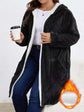 Cardigan Lazy Hooded Long Sleeve Plush Coat