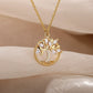Tree of Life Rhinestone Necklace for Women – Elegant Pendant Jewelry Gift