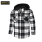 Loose Casual Flannel Long Sleeve Hooded Plaid Shirt