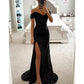 Party Sequins Off-Shoulder Split Long Dress – Casual Fashion Slimming Dress for Women