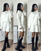 Women’s 2 Piece Knit Sweater & Mini Skirt Set – Casual Long Sleeve Outfit