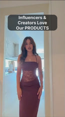 Y2K Lace Suspender Dress Fashion Sexy Lace Long Dresses Party Evening Club Beach Clothing For Women